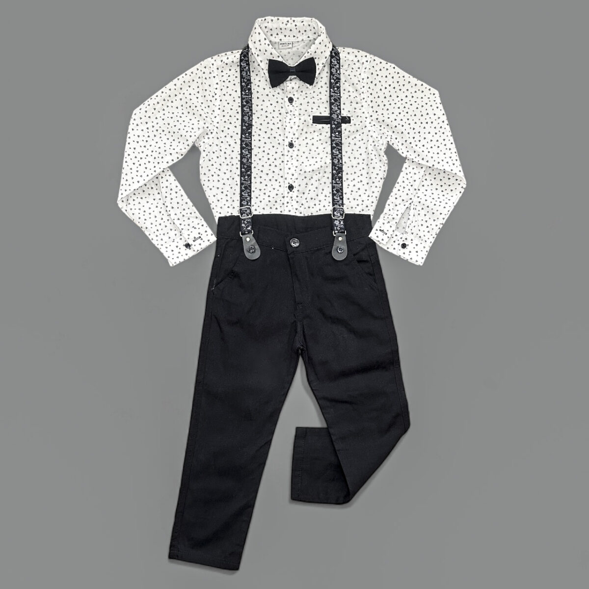 Photoroom_20240513_16542811 Klassikaline komplekt: särk, püksid, kikilips + traksid Brace&Bose - Image 1