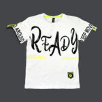 Valge trükiga T-särk