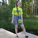 Komplekt mustriga lühikeste pükstega + kapuutsiga T-särk