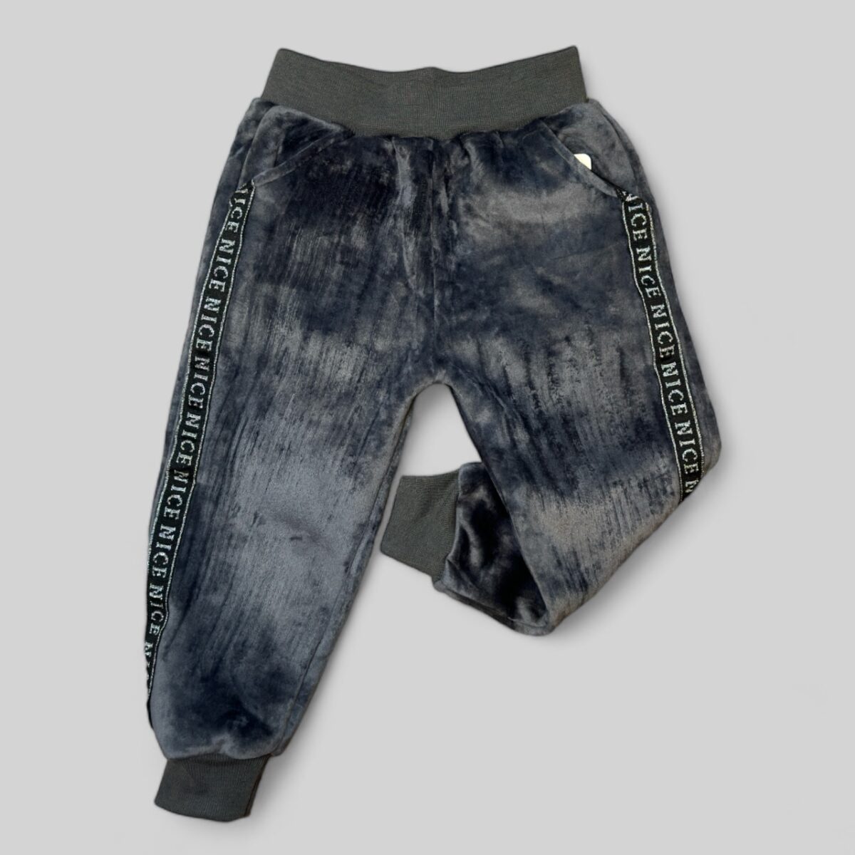 gray-fur-lined-pants Halli karvase voodriga püksid - Image 1