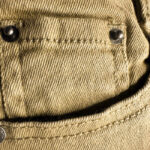 Pikad küljetaskutega püksid, beež - Image 2