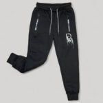 Утепленные повседневные штаны черные